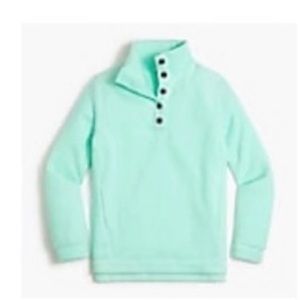 J.Crew Factory Sherpa Pullover in spearmint